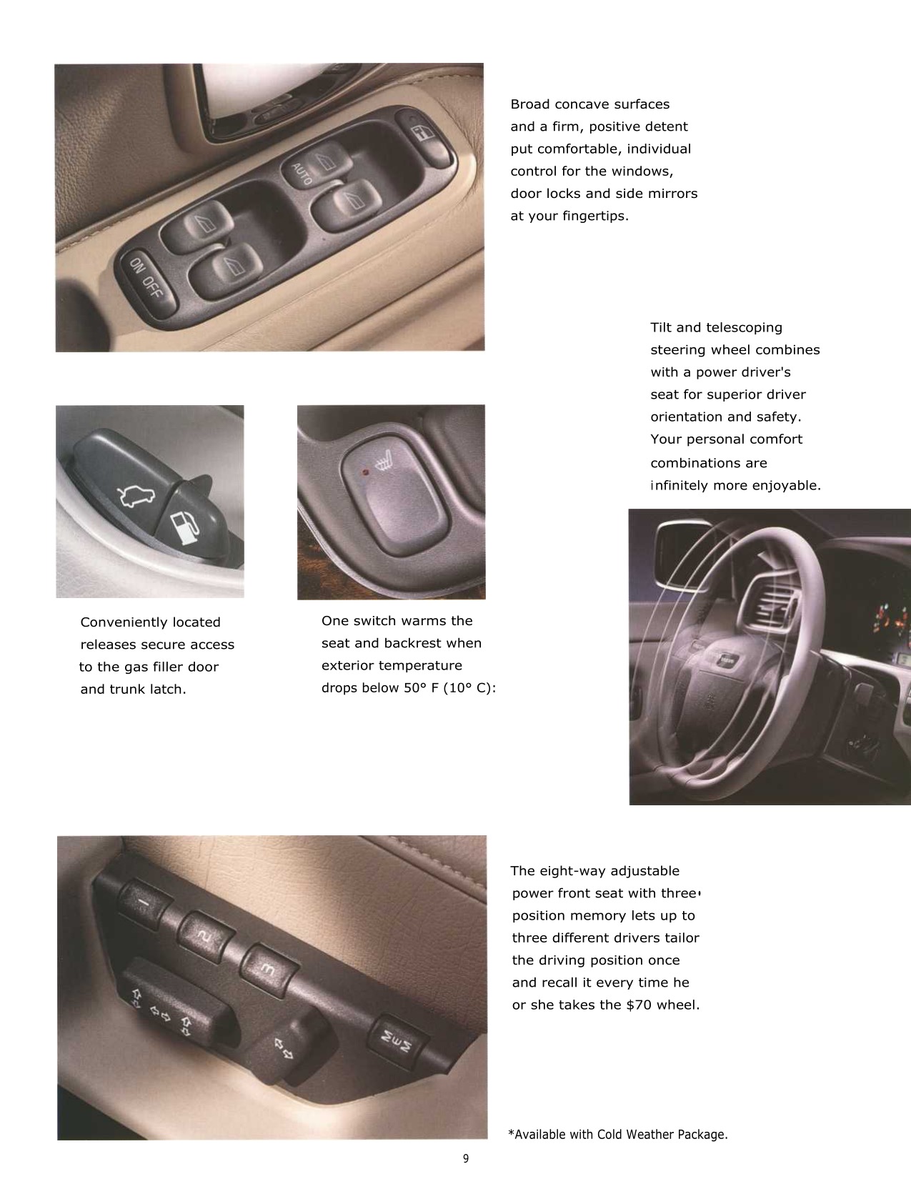2000 Volvo S70 Brochure Page 9